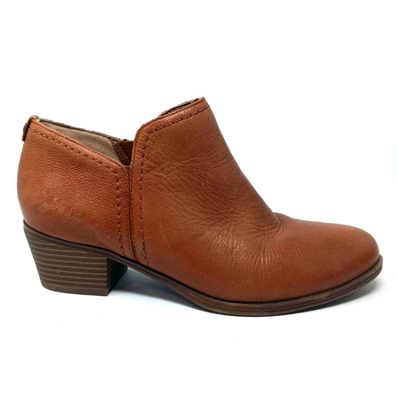 Naturalizer Zarie Women' Sz 9.5M Ankle Boots Booties Brown Zip Up Casual Comfort - Picture 2 of 8